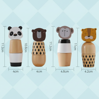 Thumbnail for WoodyFriends – Motricità e divertimento – Giocattoli impilabili a forma di animali in legno