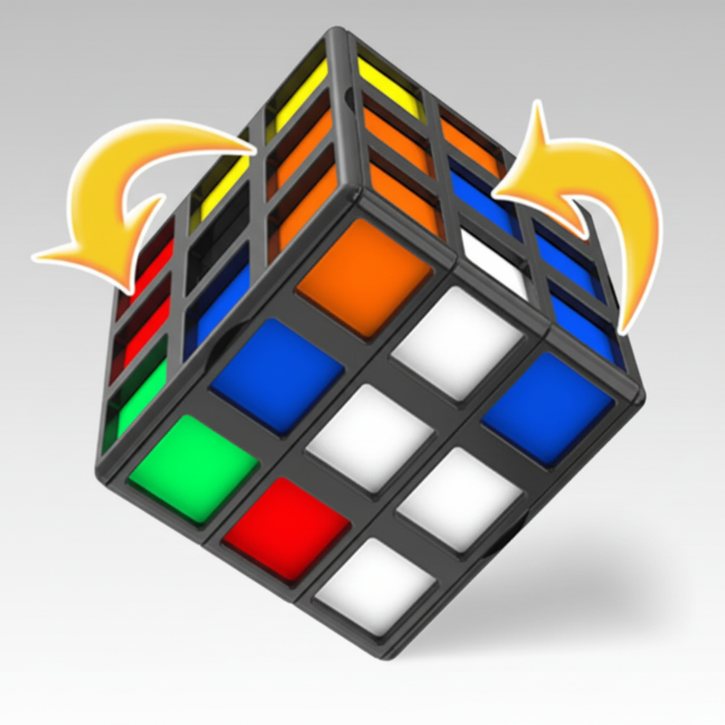 Magic Cube 3x3 – Istruttivo e stimolante – Cubo rompicapo