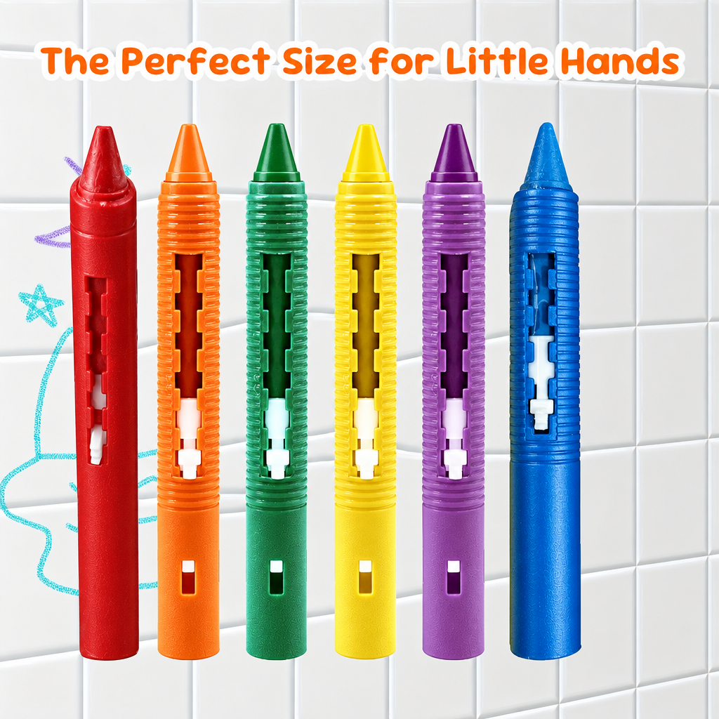 DoodleBath – Colorato e divertente – Set di 6 gessetti da bagno