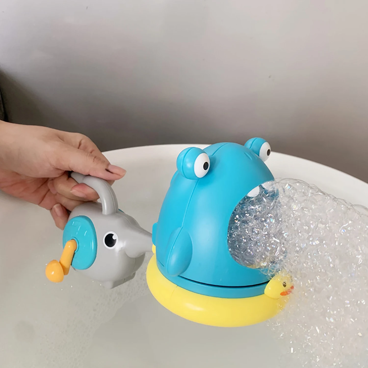 BubblePlay – Educativo e divertente – Giocattolo da bagno “Krab Bubbel”