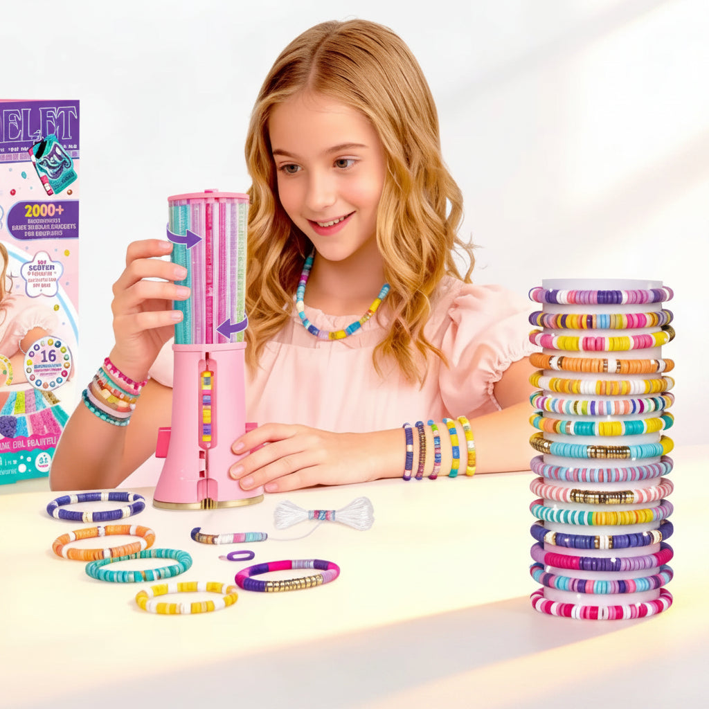 BeadMaster – Creativo ed educativo – Kit fai da te per realizzare braccialetti