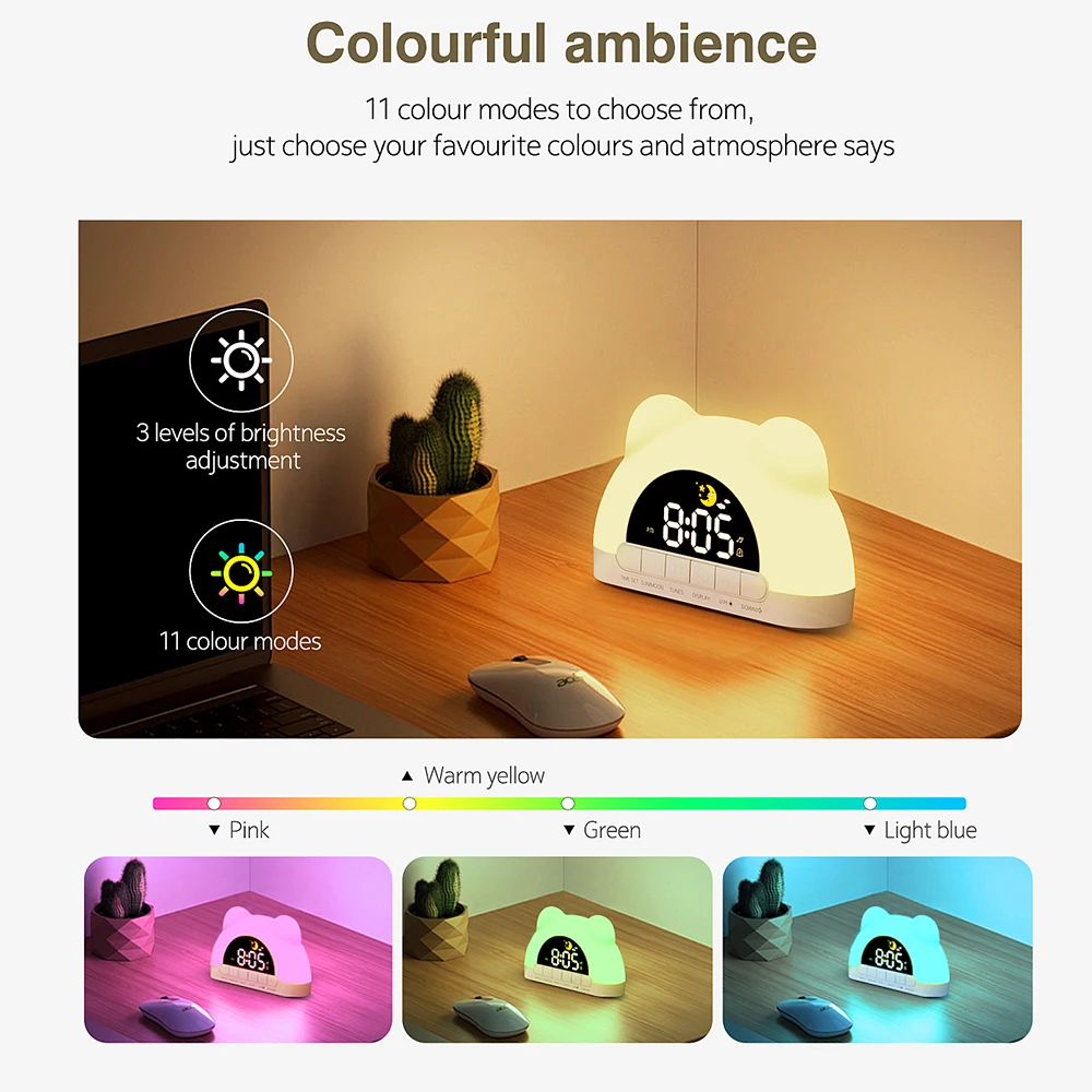 TinySunrise – Delicato e funzionale – Sveglia digitale con luce dell’alba