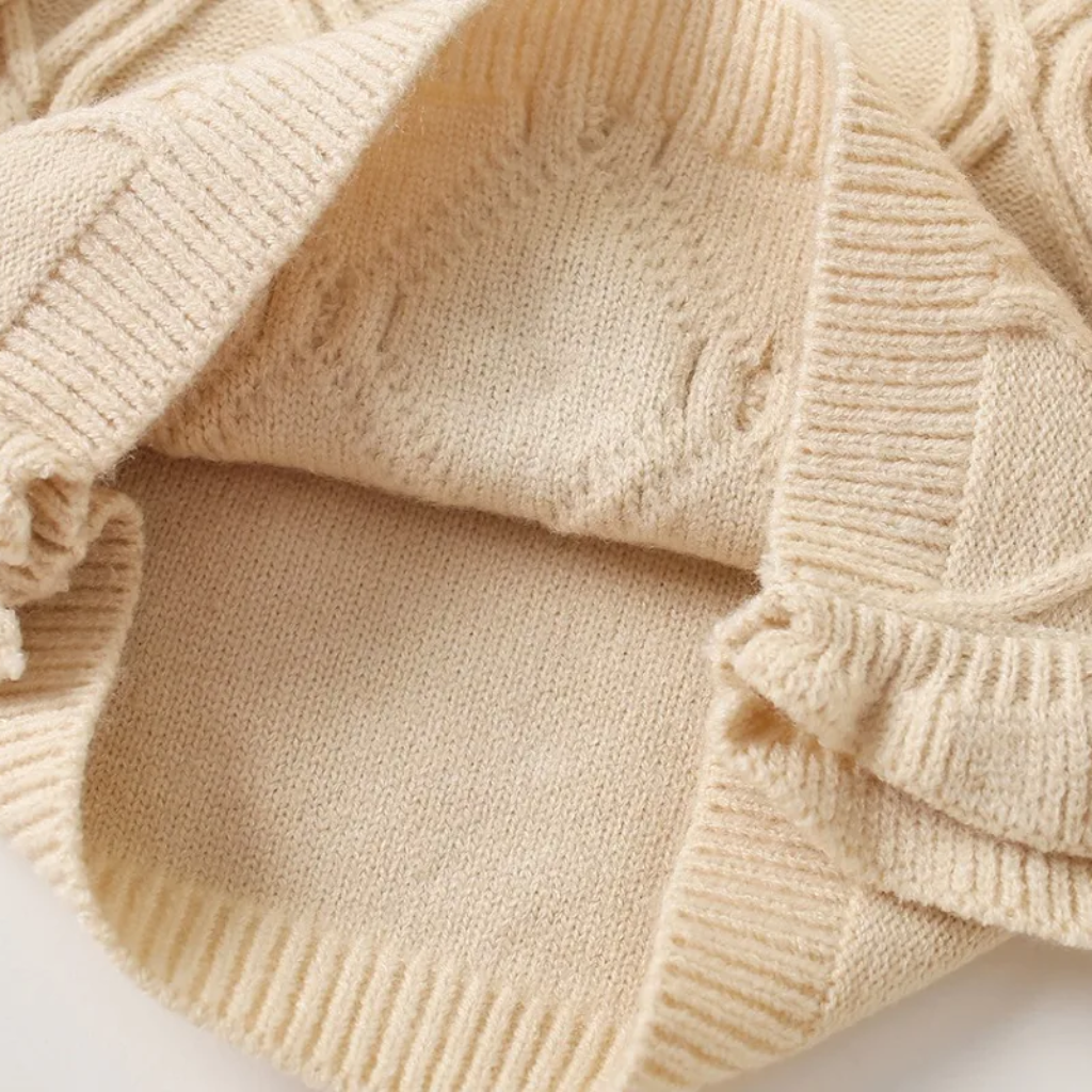 LittlePetal – Dolce e comodo – Cardigan senza maniche da bambina con motivi floreali