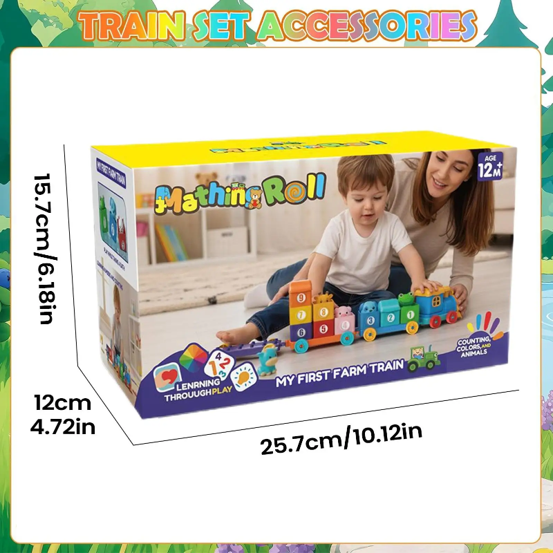 SmartTrain – Educativo e divertente – Set di trenini giocattolo per bambini
