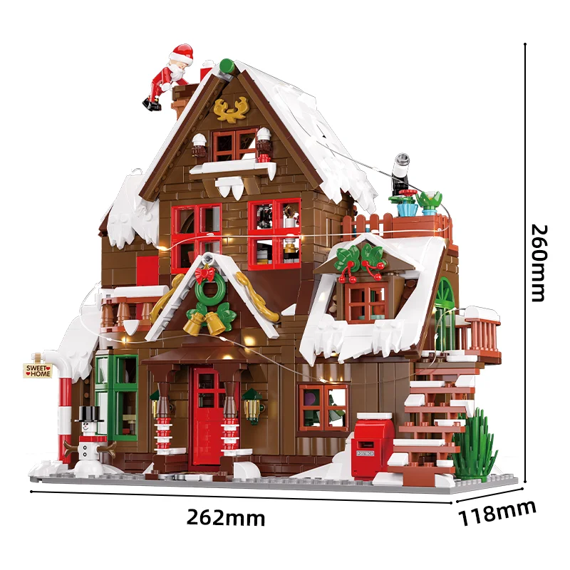 ChristmasHome – Festoso e creativo – Kit di costruzione “Casetta di Natale”