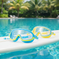 Thumbnail for AquaVision – Protezione antiappannamento e anti-UV regolabile – Occhialini da nuoto in silicone con tappi per le orecchie