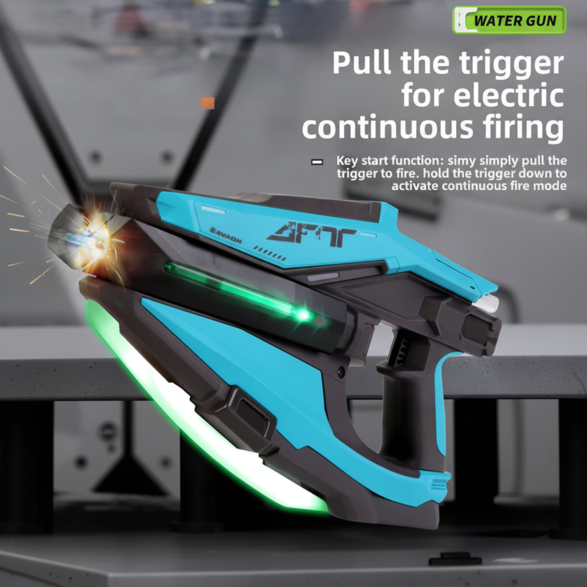 WaterStrike – Potenza e divertimento – Pistola ad acqua automatica Tomahawk