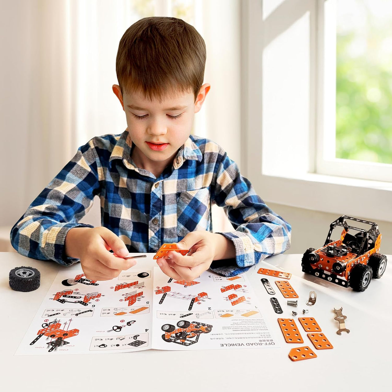 MetalBuild – Robusto ed educativo – Set di veicoli da costruzione