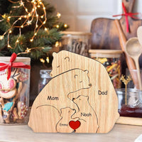 Thumbnail for Family Puzzle™ – Regalo personalizzato per la Festa della Mamma con una famiglia di orsacchiotti