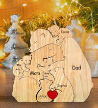 Thumbnail for Family Puzzle™ – Regalo personalizzato per la Festa della Mamma con una famiglia di orsacchiotti