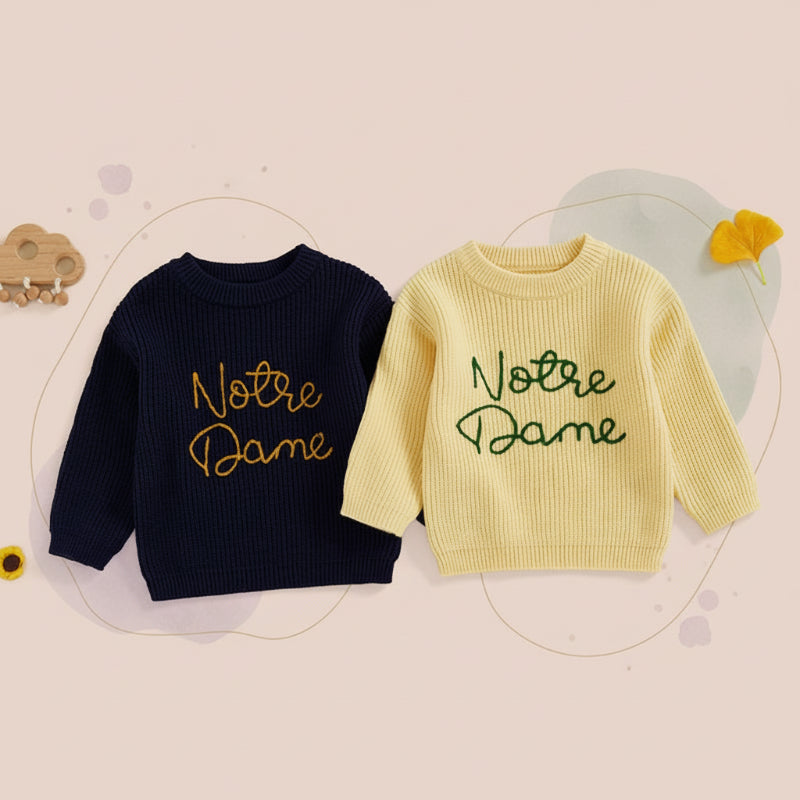 WarmWeave – Comodo e divertente – Maglione "Notre Dame"