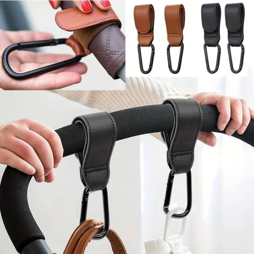 EasyCarry – Sempre organizzati – Set di ganci per passeggini