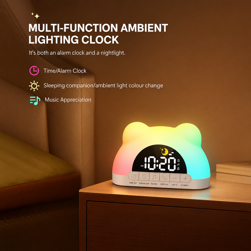 TinySunrise – Delicato e funzionale – Sveglia digitale con luce dell’alba