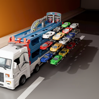 Thumbnail for CarHauler – Divertente e avventuroso – Set di gioco con auto da corsa e rimorchio per auto