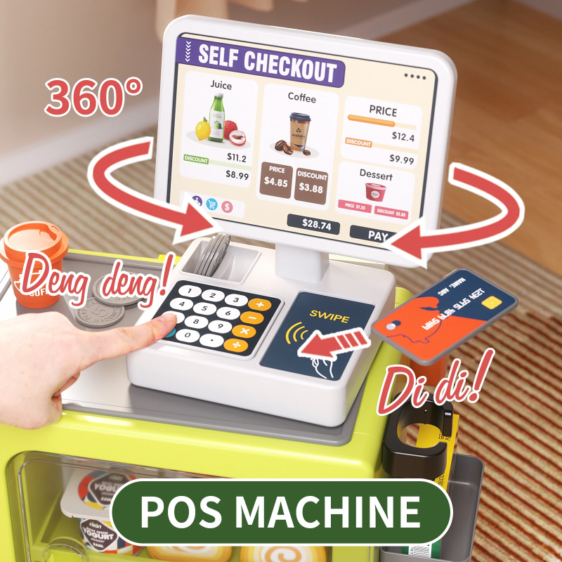 PlaySmart – Creativo ed educativo – Set da gioco “Supermercato”