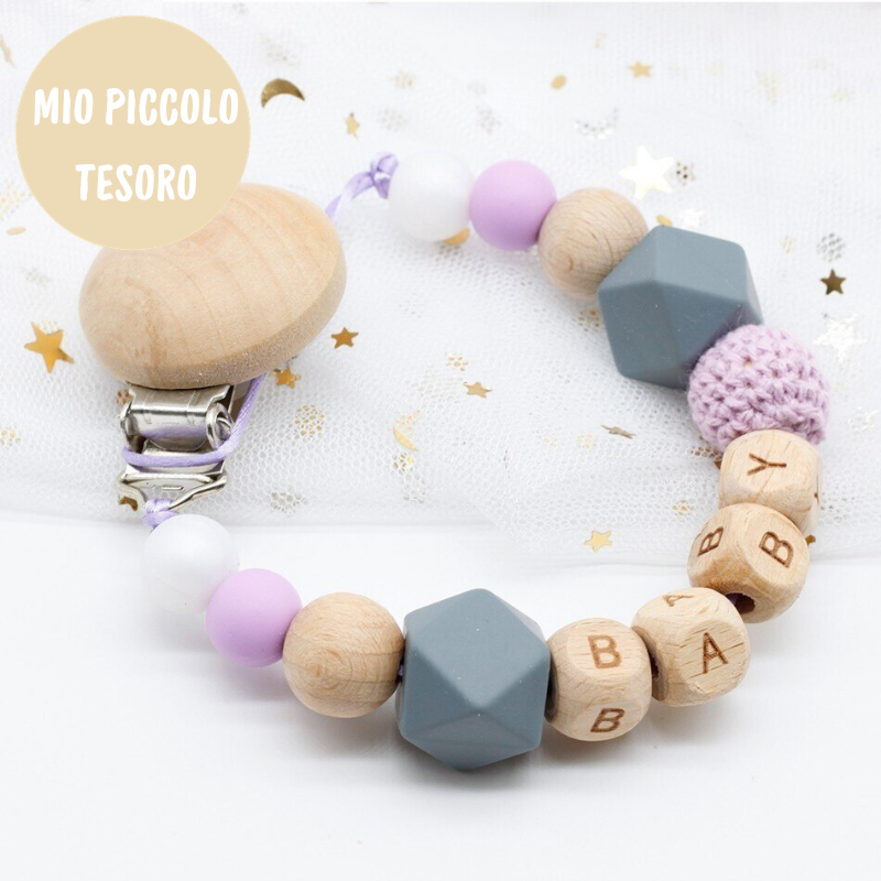 Woods™ - Catenella Porta Ciuccio Personalizzata