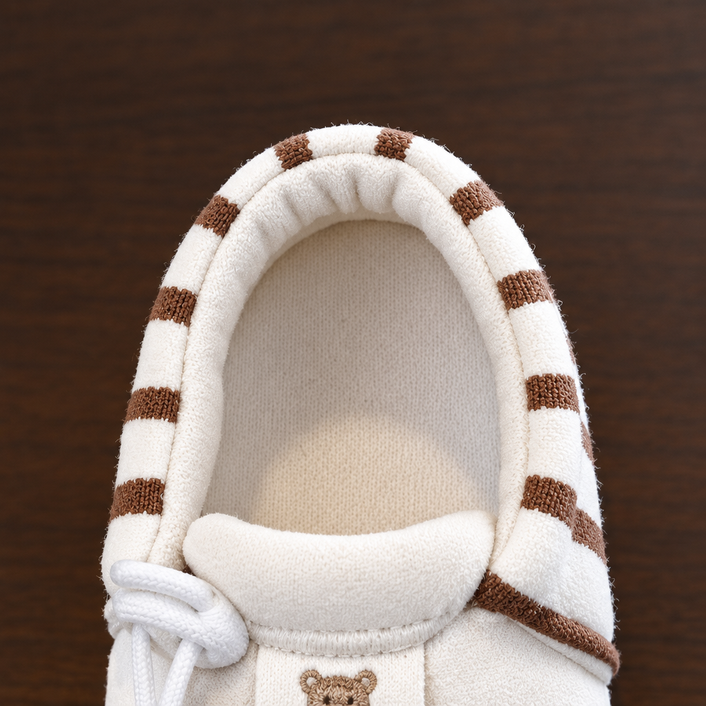 TinyToes – Morbide e calde – Prime scarpine per neonati con motivo a righe