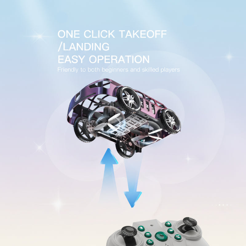 SkyDrive – Innovativo e spettacolare – Auto volante RC 2 in 1 e drone con luci LED