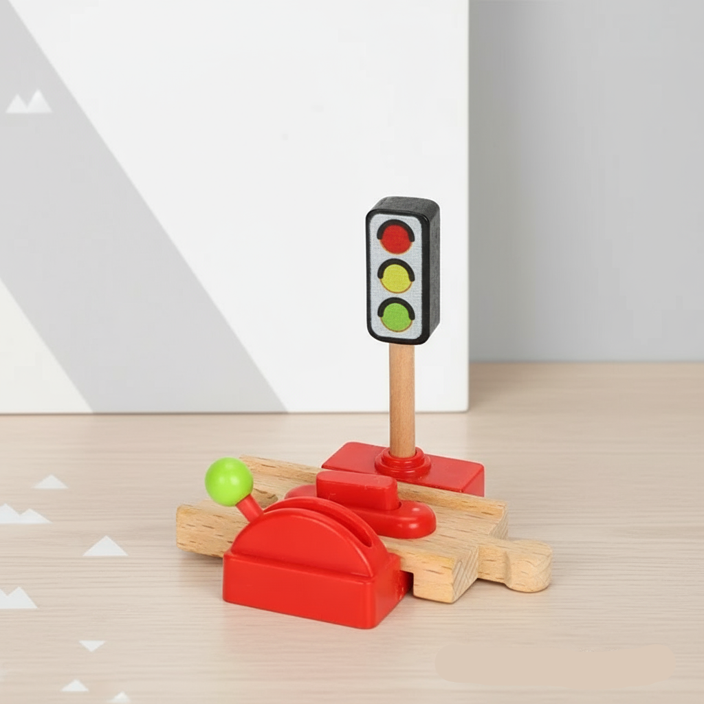 Woods – Elegante ed educativo – Set da gioco in legno dedicato al trasporto pubblico