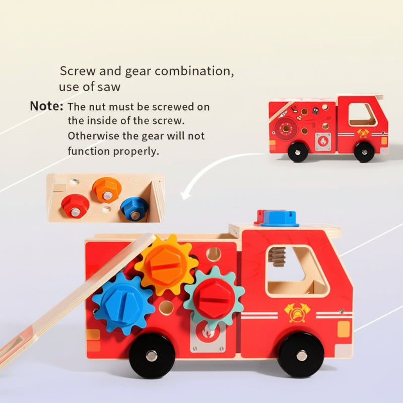 BuildRescue – Educativo e creativo – Camion dei pompieri in legno
