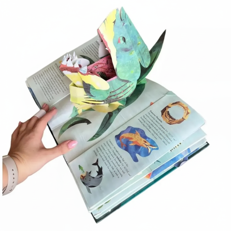 JurassicKids – Avvincente ed educativo – Enciclopedia dei dinosauri in 3D, libro pop-up