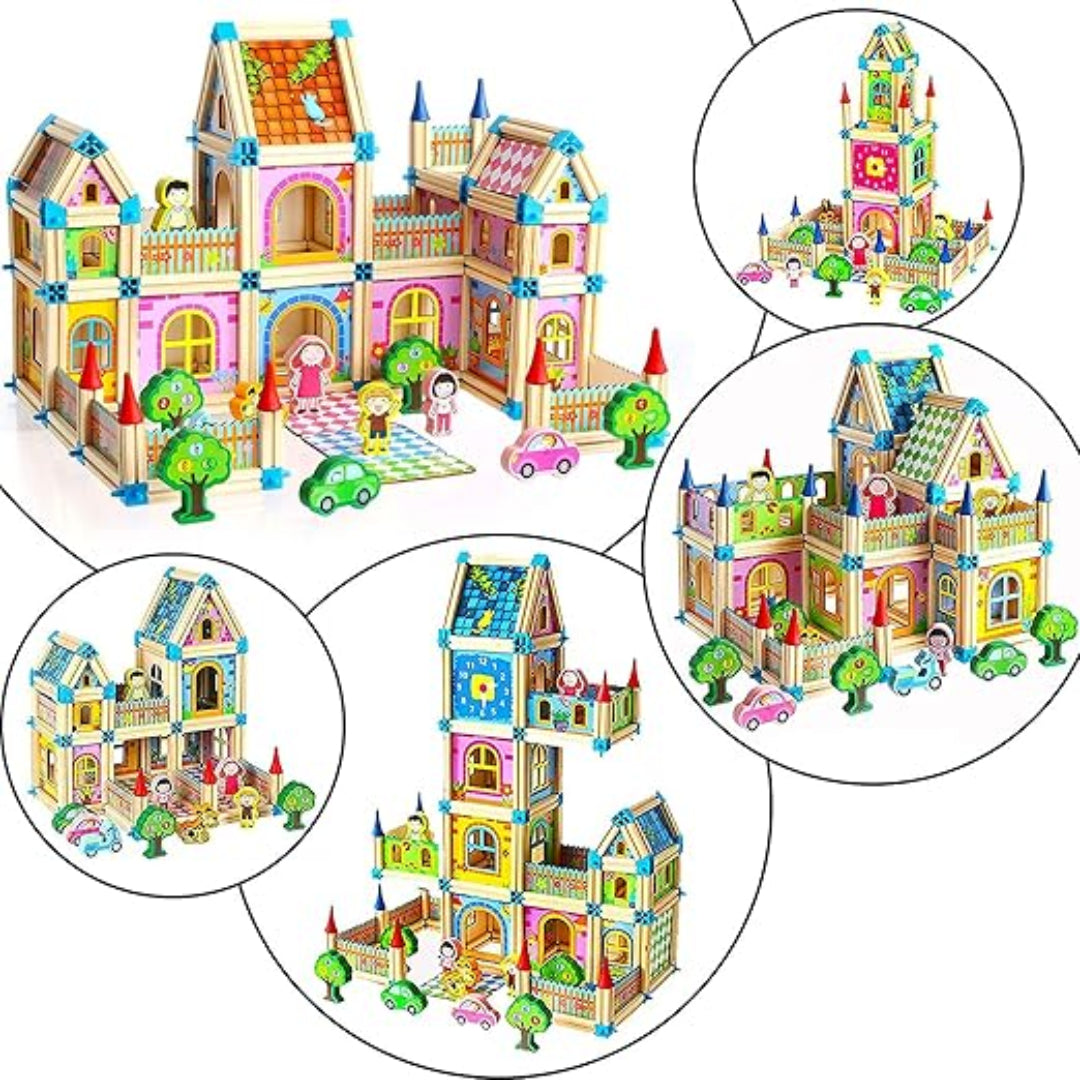 Woods – Sostenibile e creativo – Set di costruzioni in legno per bambini