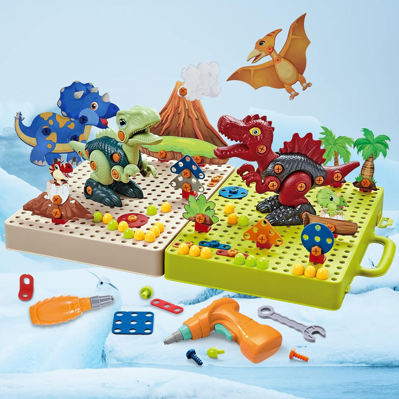 Little Dino Toolbox™ - Costruisci e smonta - Gioco di costruzioni con dinosauri