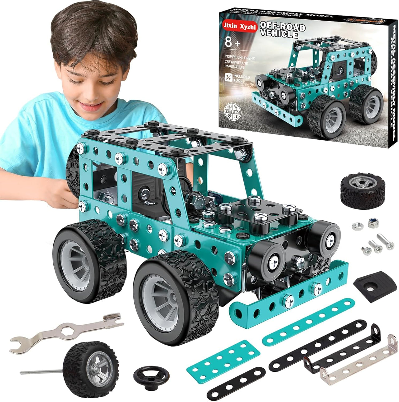 MetalBuild – Robusto ed educativo – Set di veicoli da costruzione