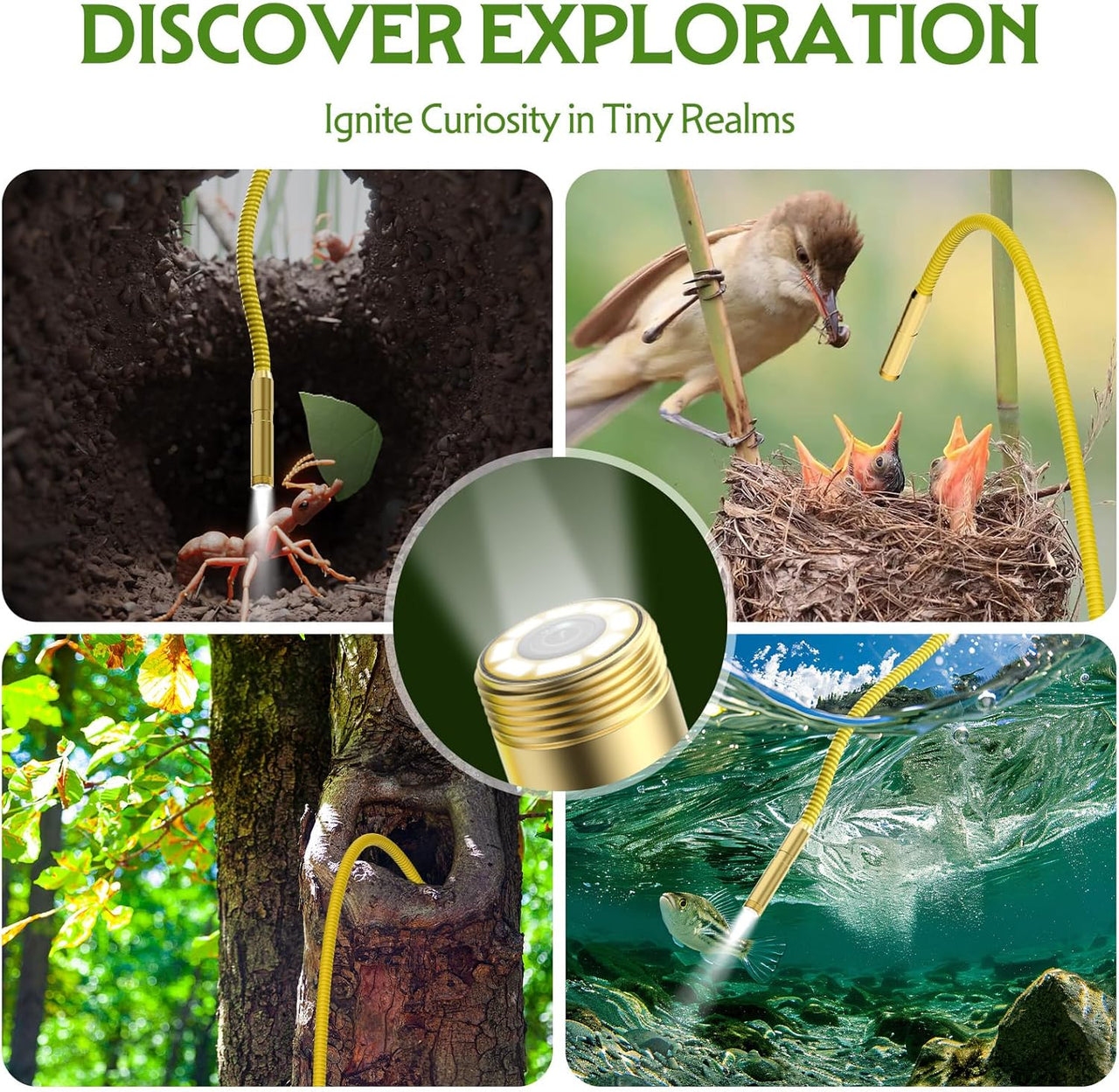 WonderScope – Educativo e avventuroso – Endoscopio con luce