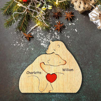 Thumbnail for Family Puzzle™ – Regalo personalizzato per la Festa della Mamma con una famiglia di orsacchiotti