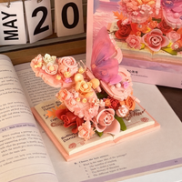 Thumbnail for BloomBook – Romantico e creativo – Libro floreale in 3D con rose e farfalle