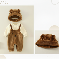 Thumbnail for MiniSnow – Accogliente e protettivo – Tutina e cappellino in peluche