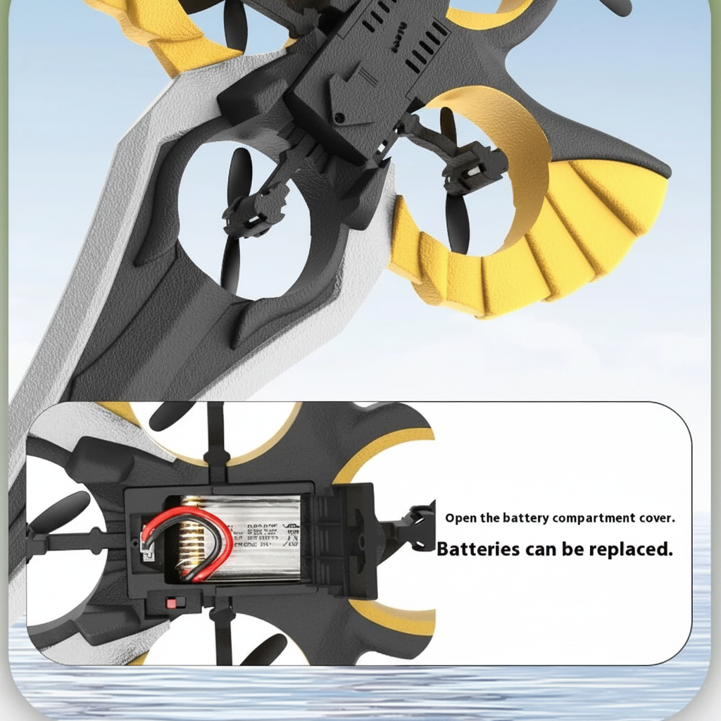 AirBlade – Divertente e interattivo – Giocattolo volante telecomandato con design a forma di spada