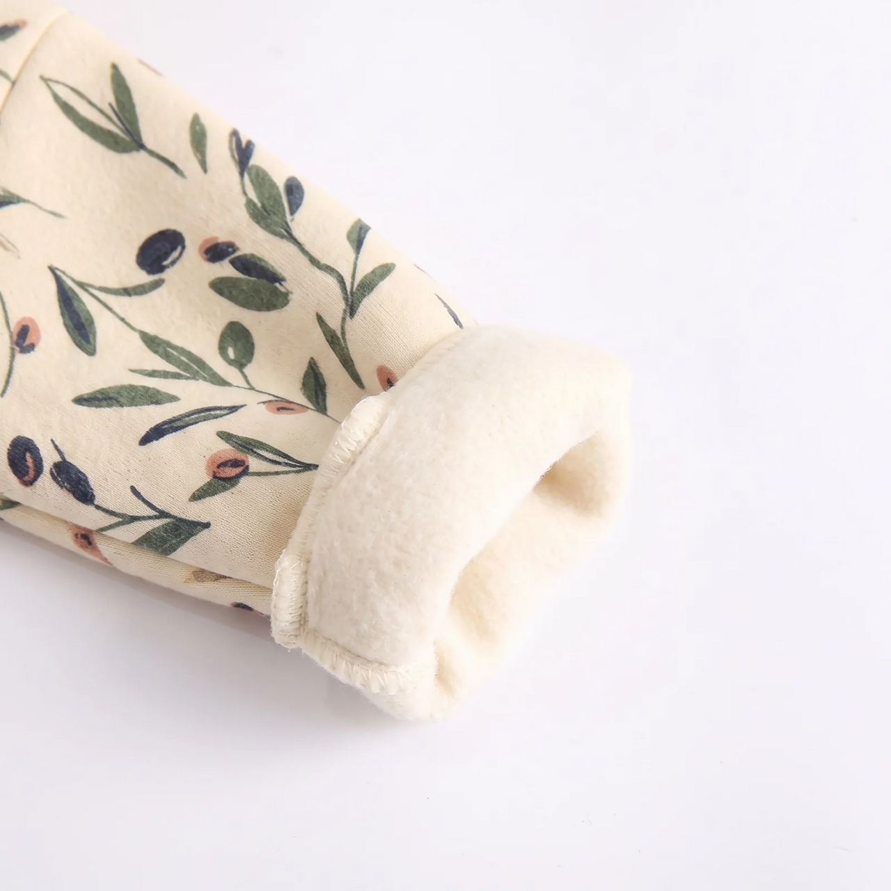 FloraCozy – Morbido e caldo – Tutina invernale da neonato con motivi floreali