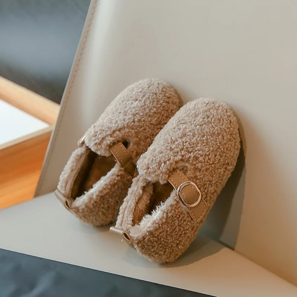 WarmSteps – Comodi e accoglienti – Scarpette invernali in peluche per bambini