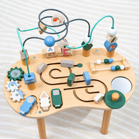 Thumbnail for WoodMaze – Divertente e istruttivo – Tavolo attività in legno con labirinto di perline