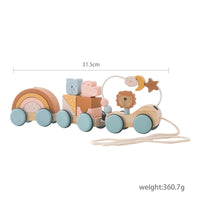 Thumbnail for TrainCount –  Classico ed educativo – Trenino Montessori in legno