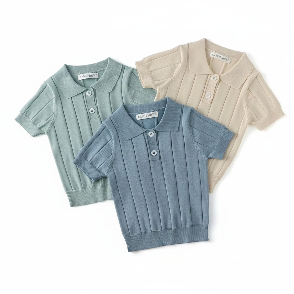 MiniLuxe – Elegante e comoda – Polo in tessuto a maglia