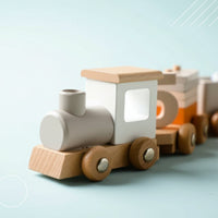 Thumbnail for TrainCount –  Classico ed educativo – Trenino Montessori in legno