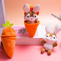 Thumbnail for Personalized Bunny – Il regalo di Pasqua perfetto - Coniglietto di peluche con carota e nome