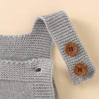 Thumbnail for MiniCozy – Morbidi e comodi – Salopette lavorata a maglia per neonati con cappellino