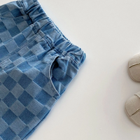 Thumbnail for DenimCheck – Comodi e alla moda – Pantaloni per bambini con motivo a quadretti