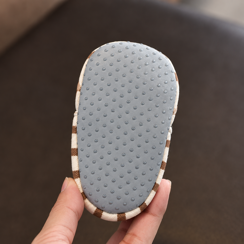 TinyToes – Morbide e calde – Prime scarpine per neonati con motivo a righe