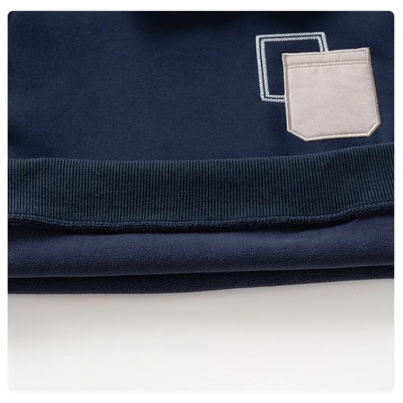 CoolJunior – Caldo ed elegante – Maglione da ragazzo con collo in denim