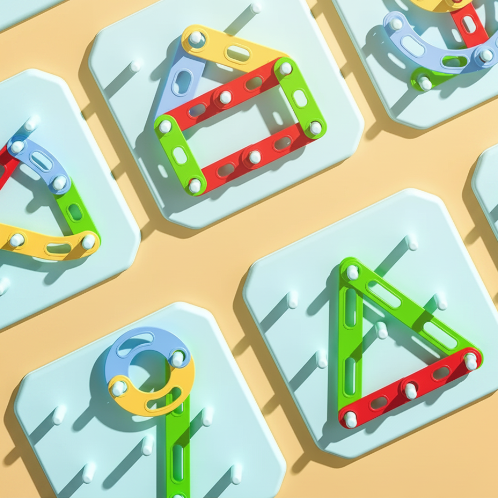 ShapeGenius – Creativo ed educativo – Puzzle geometrico con pannello forato