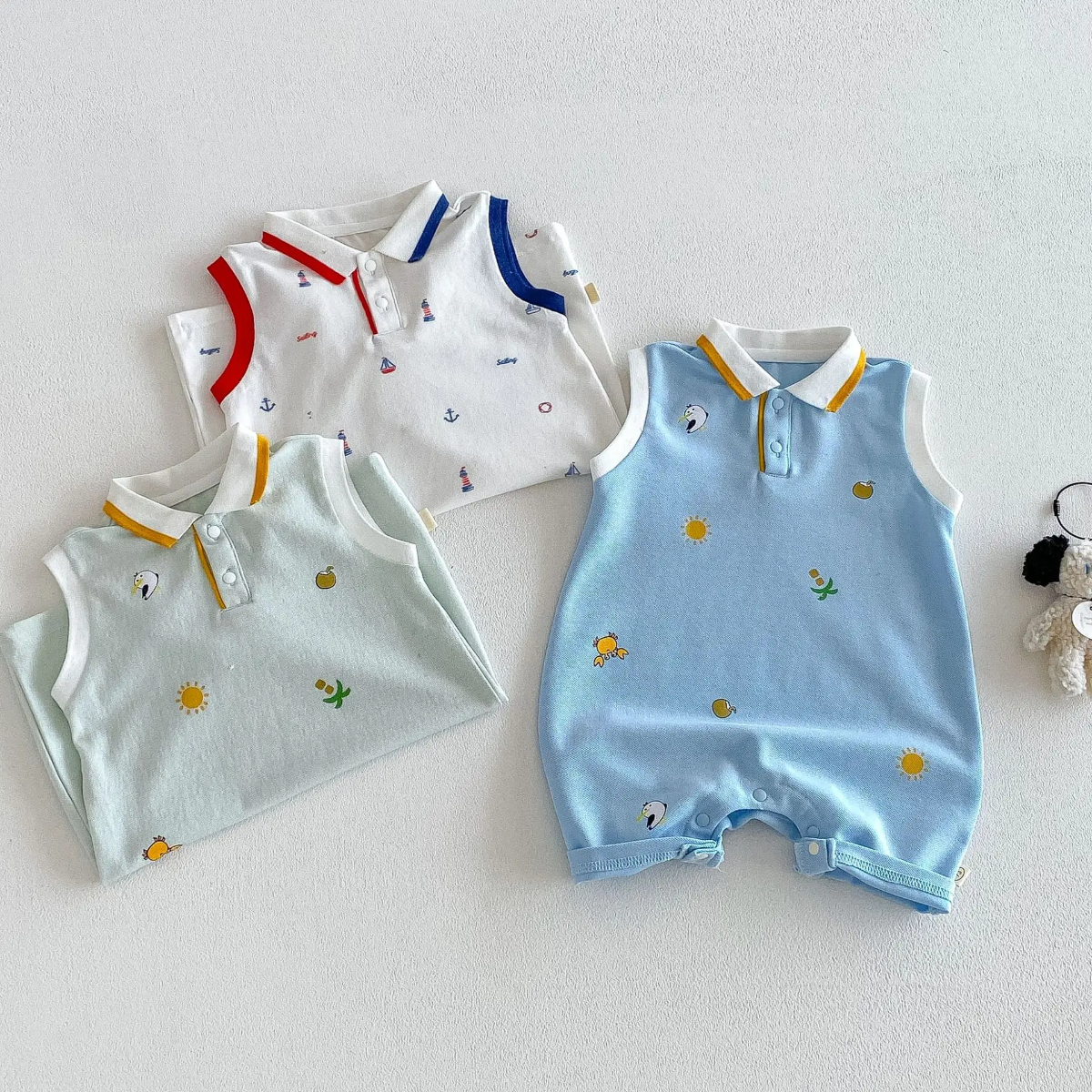SunnyBaby – Comodo e carino – Body a polo per neonati