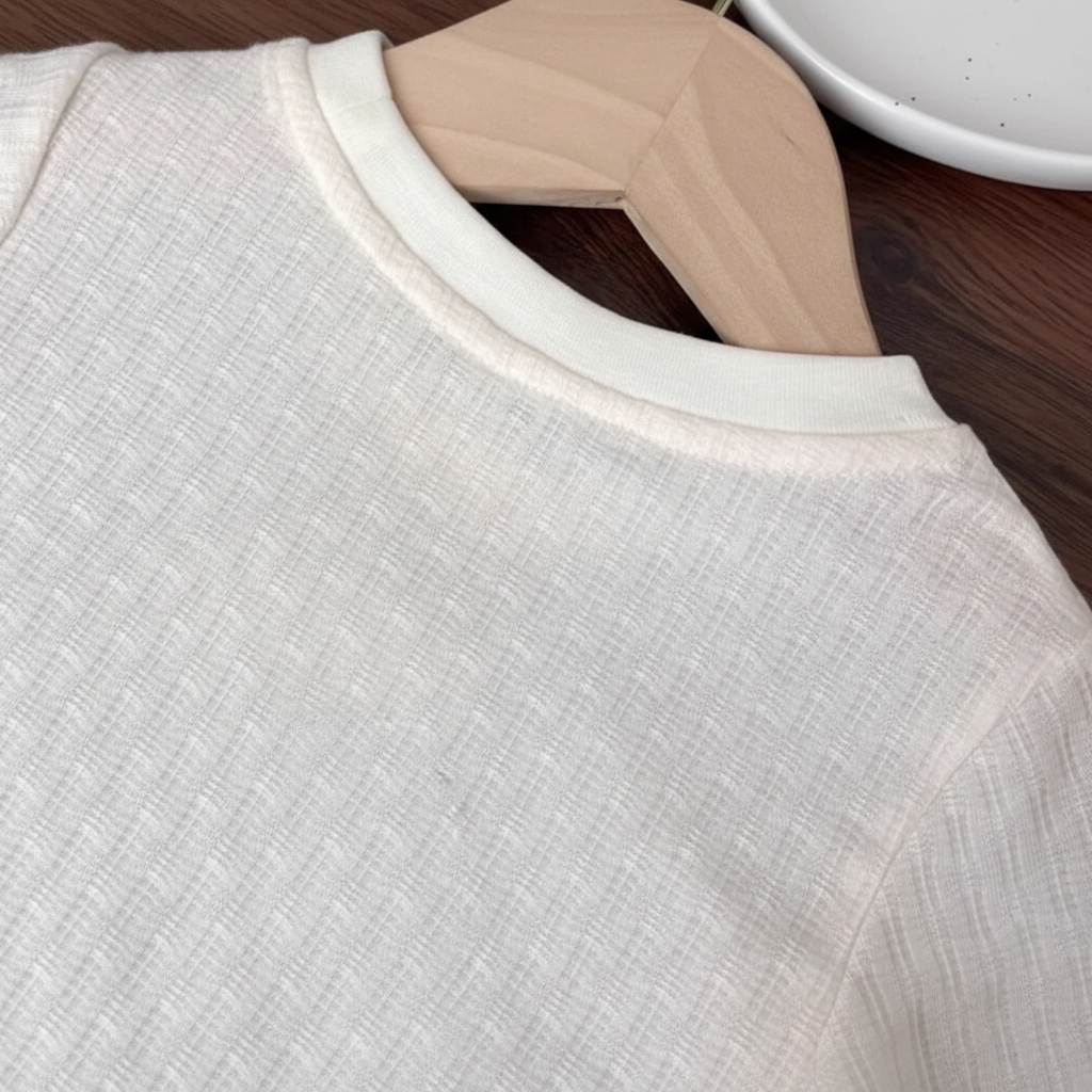 Polo Premium – Morbida e carina – Maglietta con bordo in pizzo