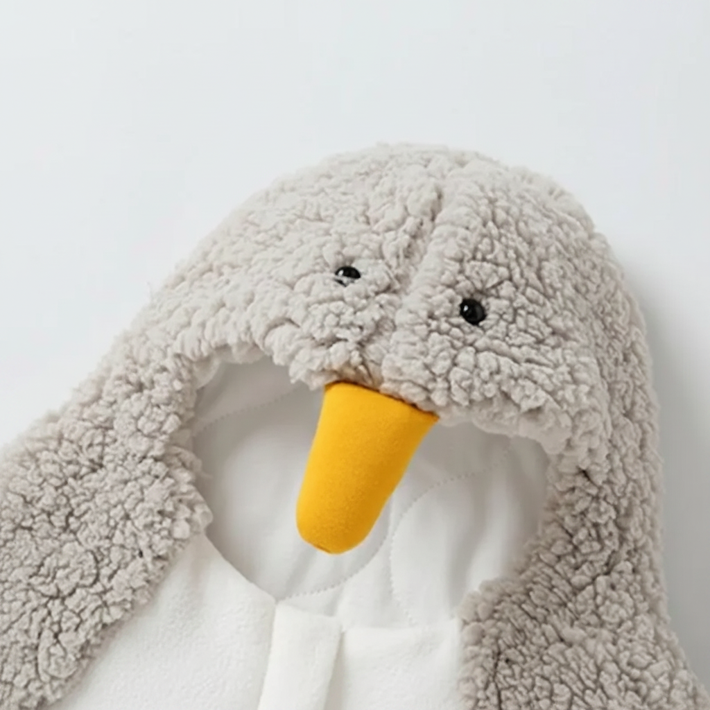 LittlePenguin – Morbido e caldo – Tutina-sacco a pelo Baby Pinguin