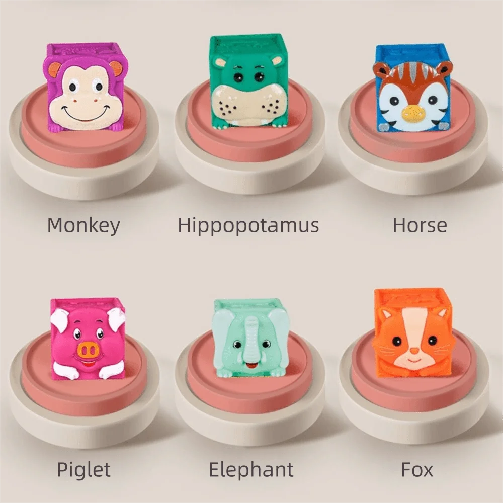 SoftStack – Divertenti ed educativi – Blocchi impilabili a forma di animaletti morbidi