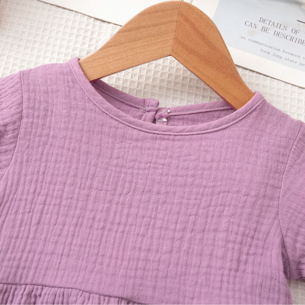 SoftCharm – Elegante e comodo – Set da bambina con top con volant e pantaloni lunghi